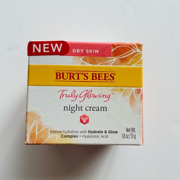 Burt’s Bees Truly Glowing Night Cream 18oz / 51g Brand New